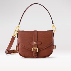 Louis Vuitton Saumur Handbag Epi Leather BB Brown